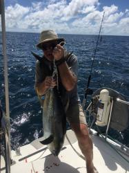Captain caught a 50 lb yellow fin tuna